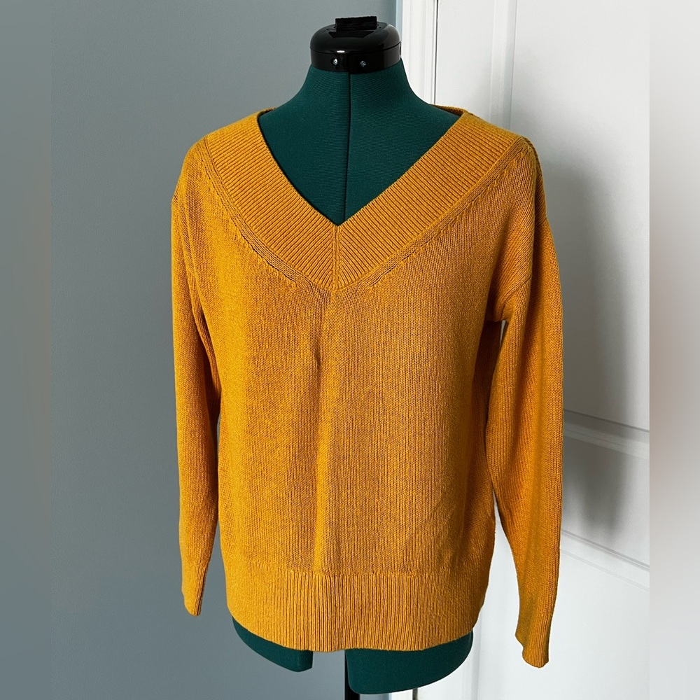 Women's Mustard coton/hemp blend sweater